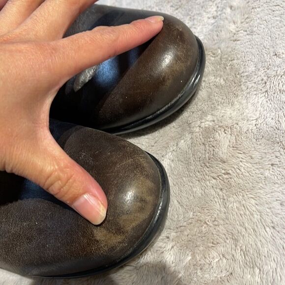 Dromedaris brown karina low cutleather clogs - Picture 11 of 11